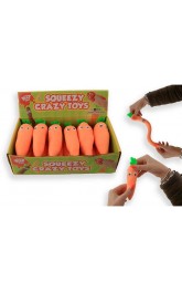 Squeezy Carrots anti-stress toys ,12 in display box 